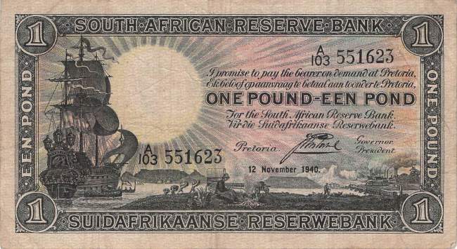 Südafrika p84e 1 Pound 1940